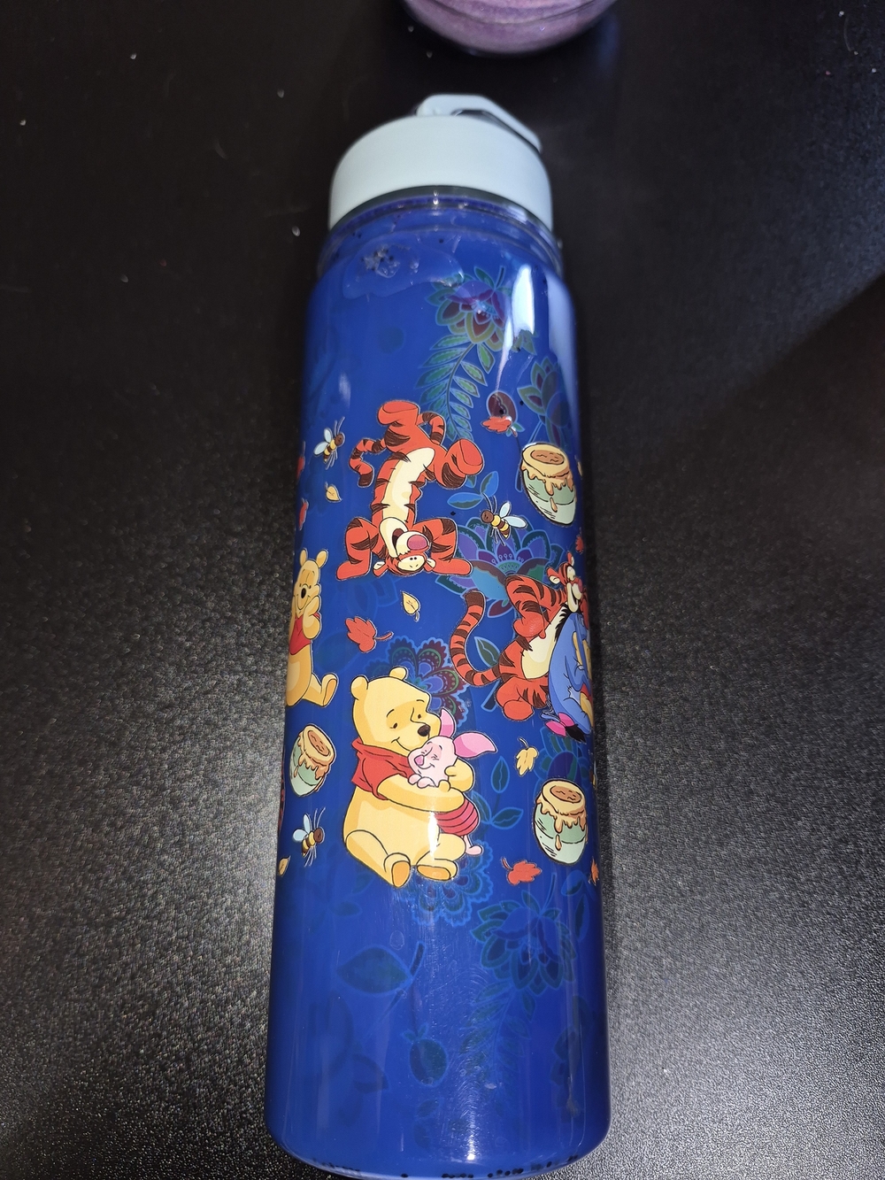 Winnie the Pooh Blue Character Water Bottle
